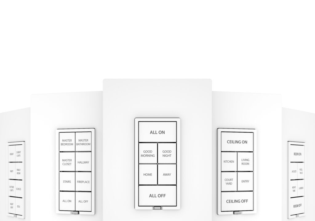 An Insteon Wall Keypad is a unique blend of wall switch and multi-button remote control. When you replace your existing wall switch with an Insteon Keypad, you keep control of your light fixture while simultaneously adding remote control of other Insteon devices.